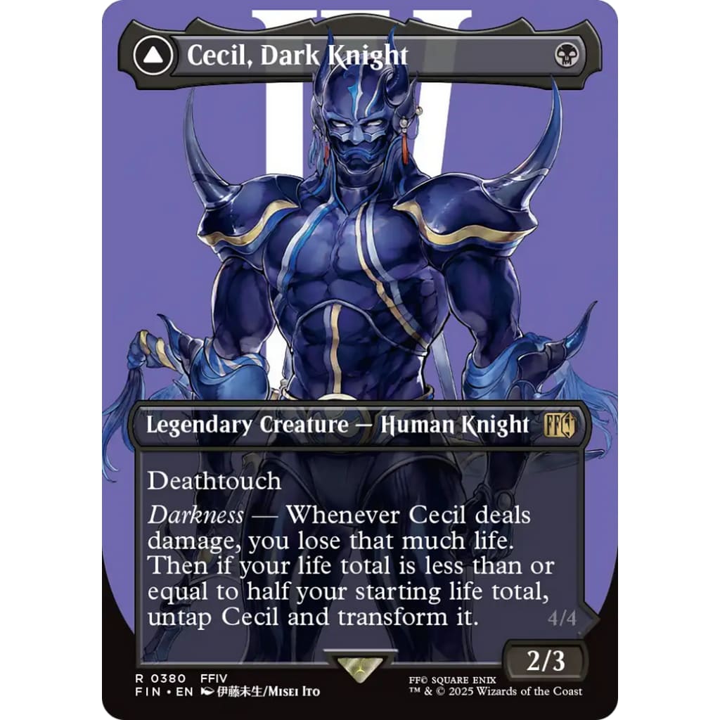 Cecil Dark Knight (Borderless) (FIN-380) Foil - Single