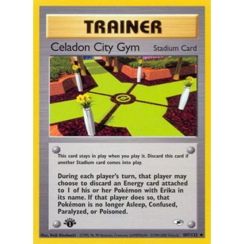 Celadon City Gym (107) Uncommon 1st Edition - Single