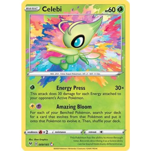 Celebi (009/185) Amazing Rare Holofoil - Single