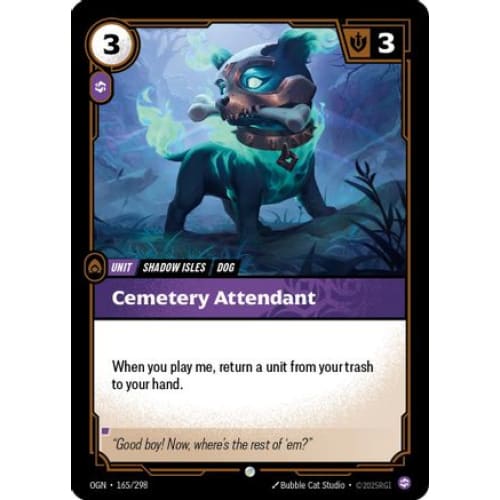 Cemetery Attendant (165/298) - Origins - Single