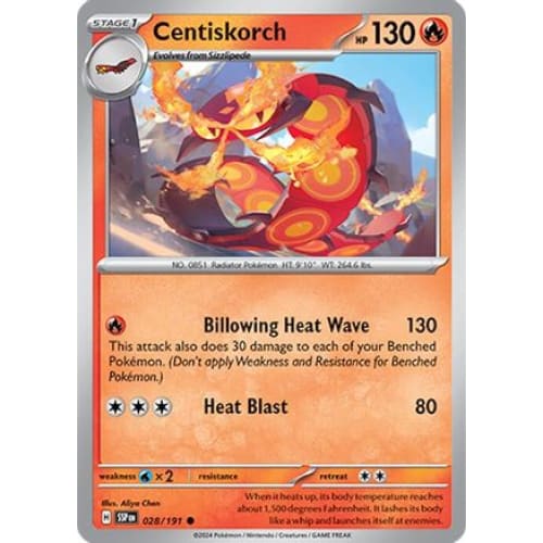 Centiskorch (28) Common Reverse Holofoil - Single