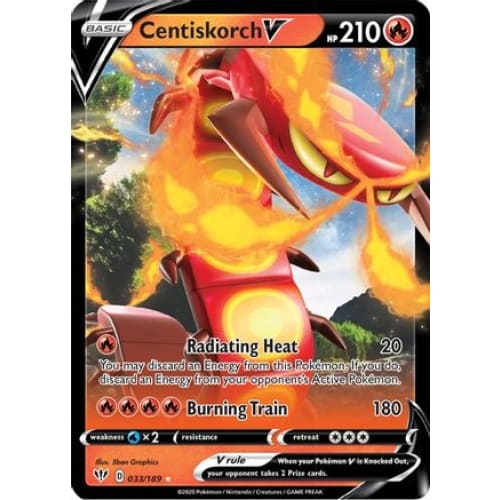 Centiskorch V (033/189) Holo Rare Holofoil - Single