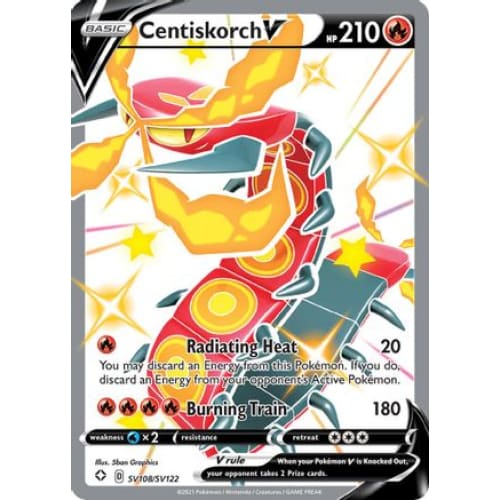Centiskorch V (SV108/122) Holo Rare Holofoil - Single