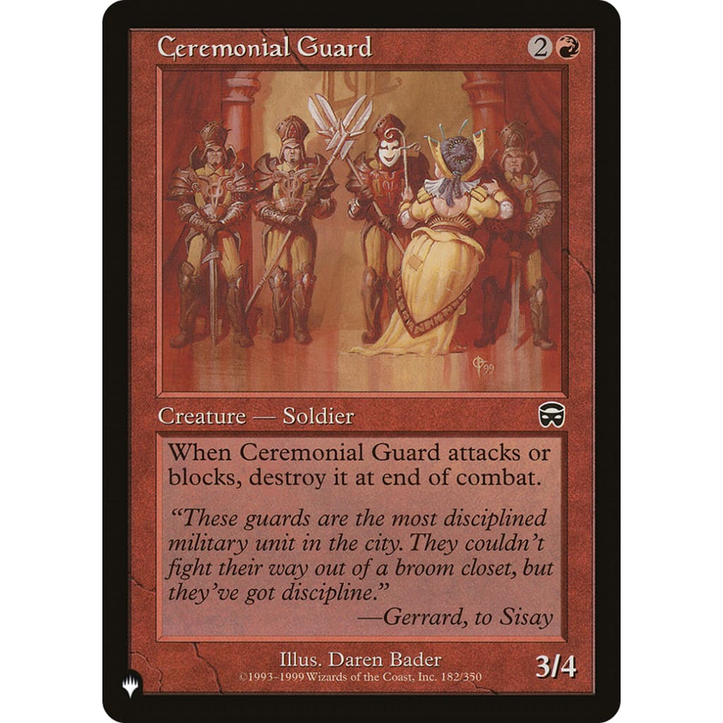 Ceremonial Guard (PLST-MMQ-182) - Single