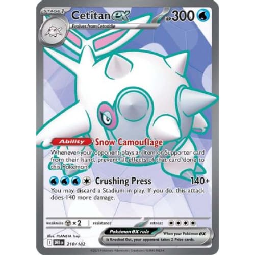 Cetitan ex - 210/182 (210) Ultra Rare Holofoil - Single