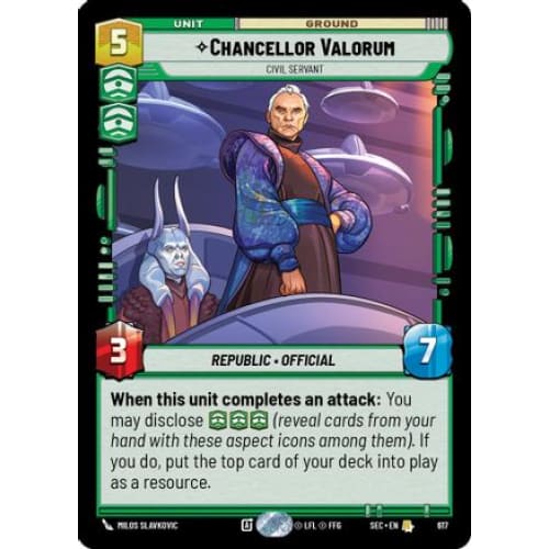 Chancellor Valorum - Civil Servant (Foil) (617) Foil