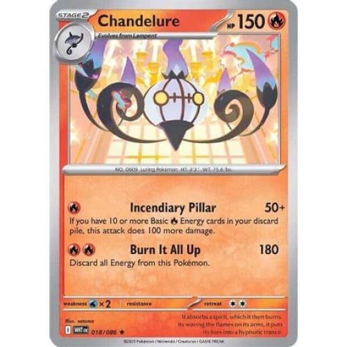 Chandelure (18) Rare Classic Holofoil - Single