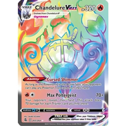 Chandelure VMAX (265/264) Holo Rare Holofoil - Single