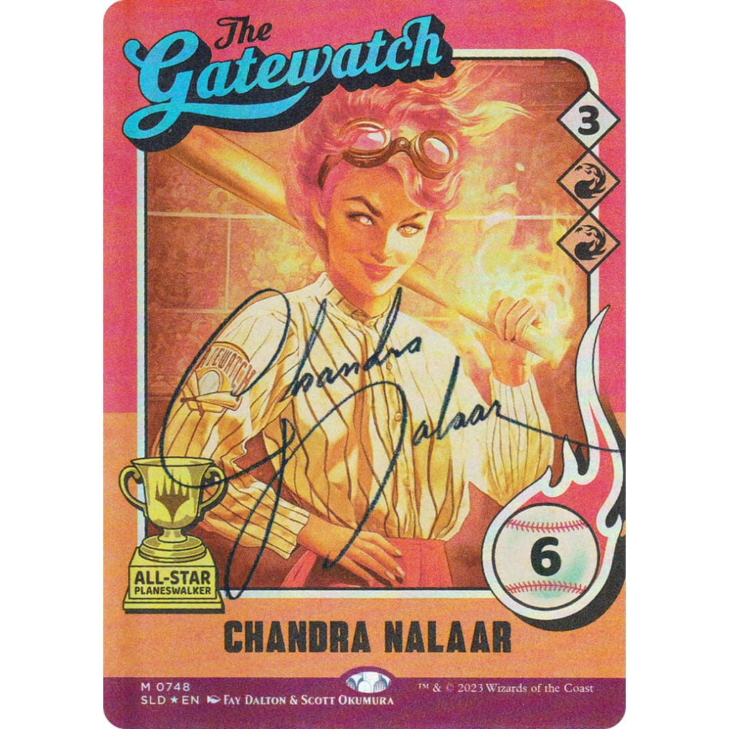 Chandra Nalaar // (SLD-748): (Full Art) (Borderless) Foil