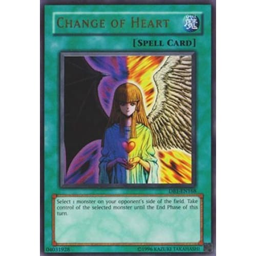 Change of Heart (DB1-EN168) Ultra Rare Unlimited - Single