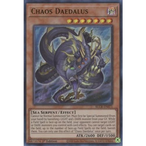 Chaos Daedalus - BLCR-EN071 Ultra Rare 1st Edition - Single