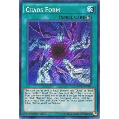 Chaos Form (MVP1-ENS08) Secret Rare 1st Edition - Single