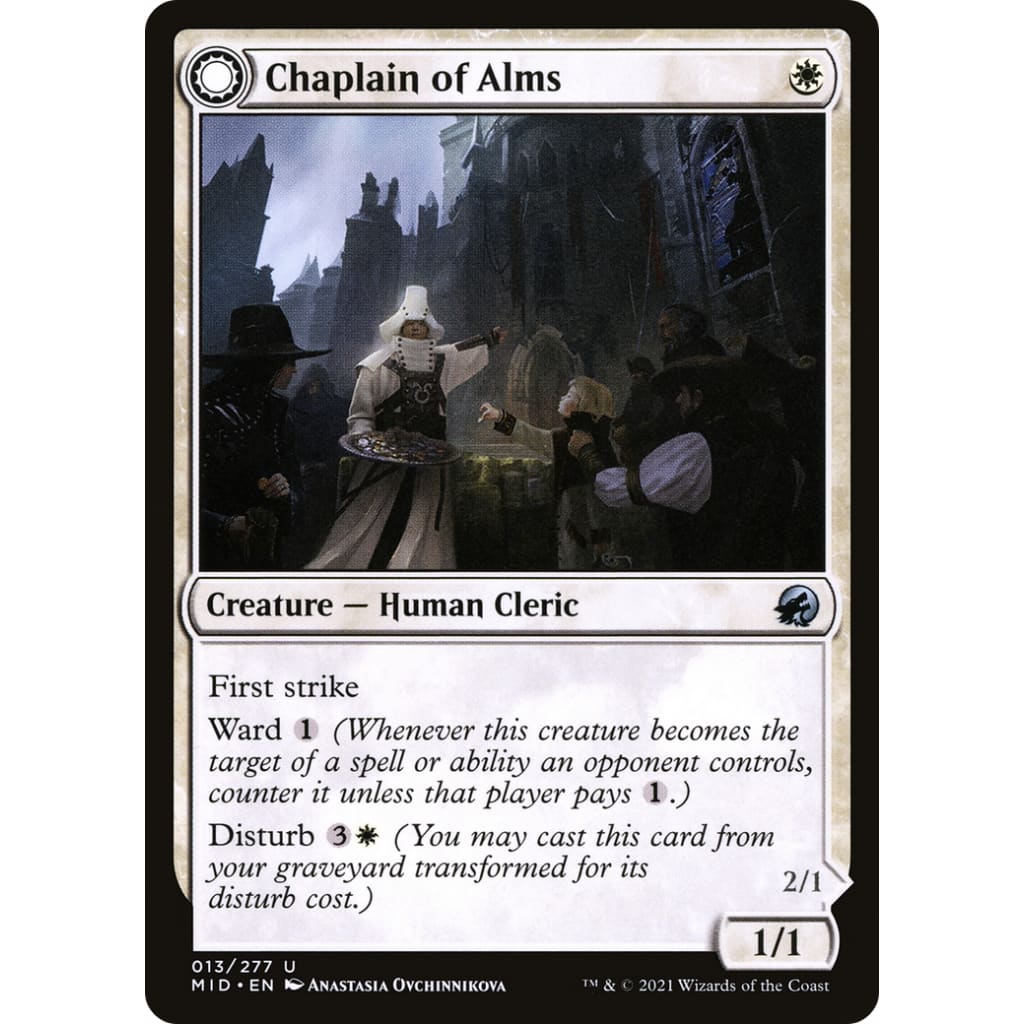 Chaplain of Alms // Chapel Shieldgeist (MID-013): (Double