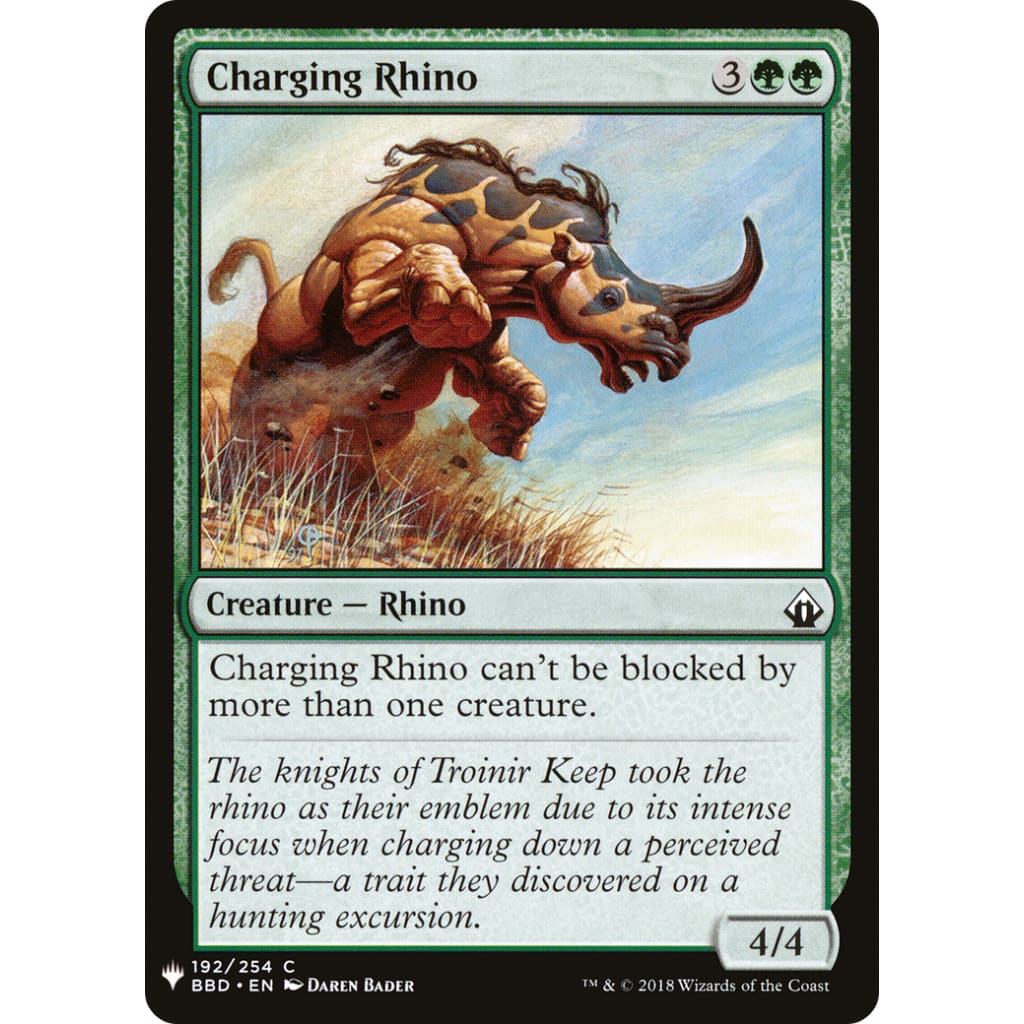 Charging Rhino (PLST-BBD-192) - Single