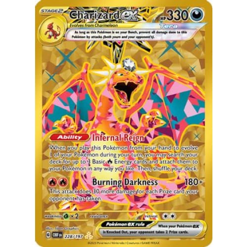 Charizard ex (228/197) Hyper Rare Holofoil - Single