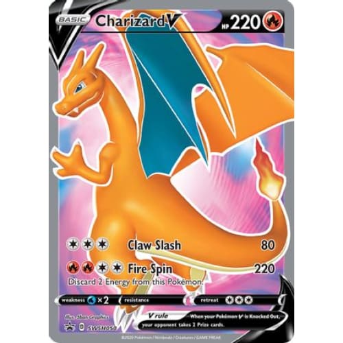 Charizard V (SWSH050/184) Promo Holofoil - Single