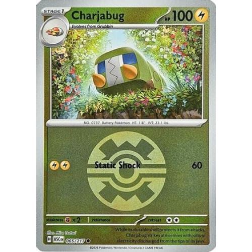 Charjabug (Quick Ball) (65) Common Reverse Holofoil - Single