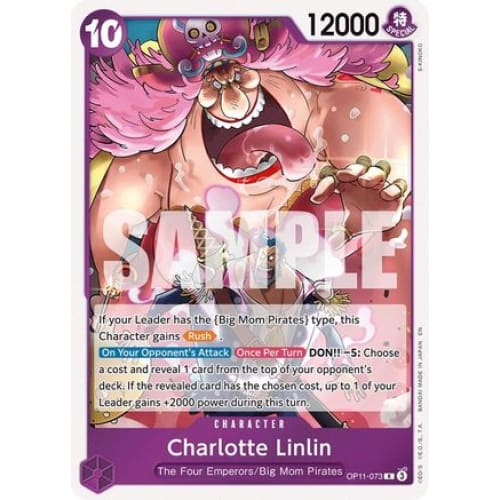 Charlotte Linlin OP11-073 R A Fist of Divine Speed Foil