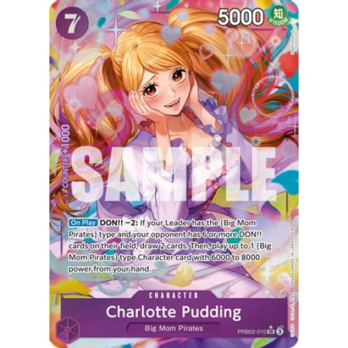 Charlotte Pudding (Alternate Art) PRB02-010 SR Premium