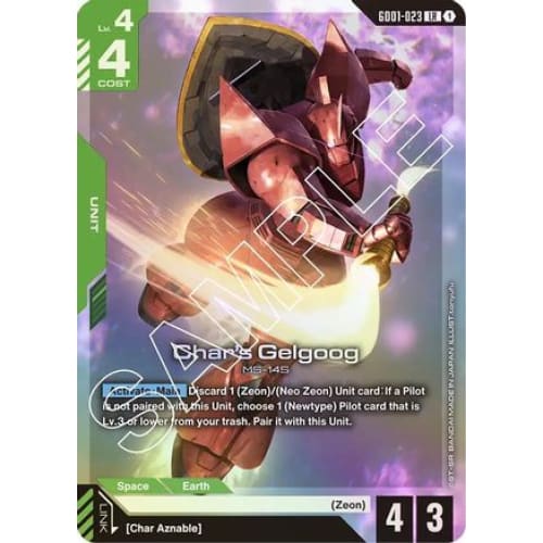 Char’s Gelgoog (GD01-023) - Newtype Rising Holofoil - Single