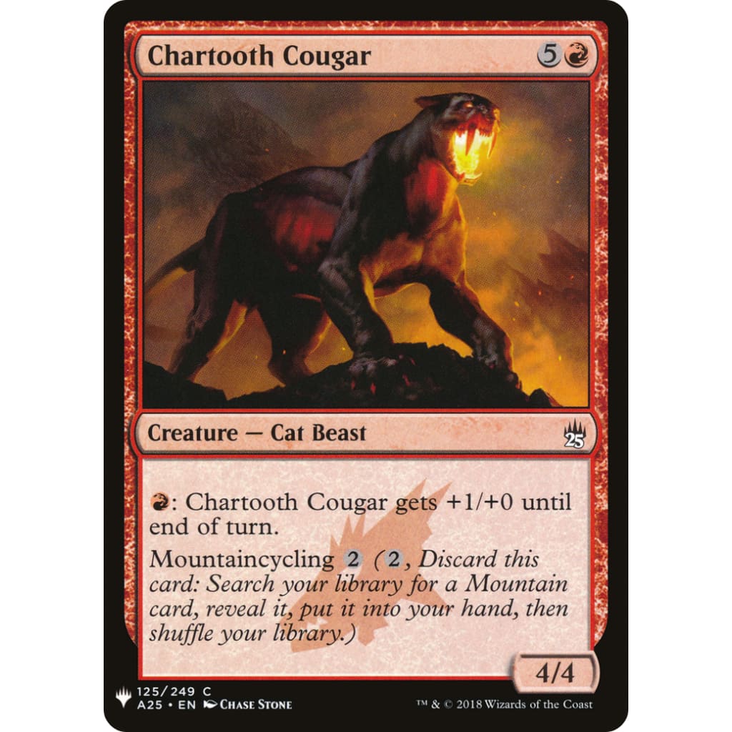 Chartooth Cougar (PLST-A25-125) - Single