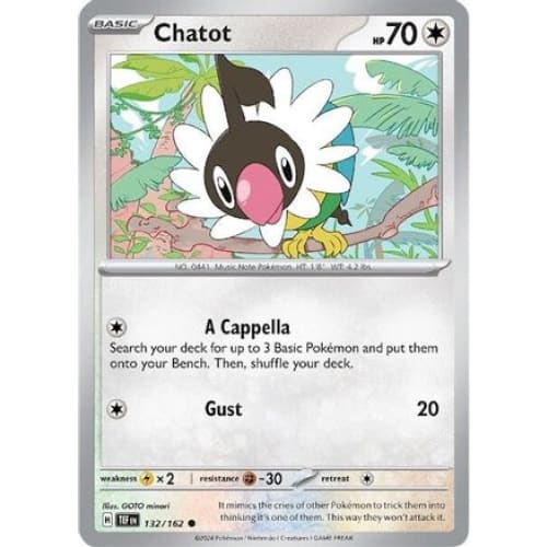 Chatot (132) Common Reverse Holofoil - Single