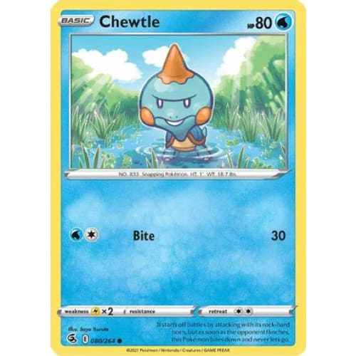 Chewtle (080/264) Common Reverse Holofoil - Single
