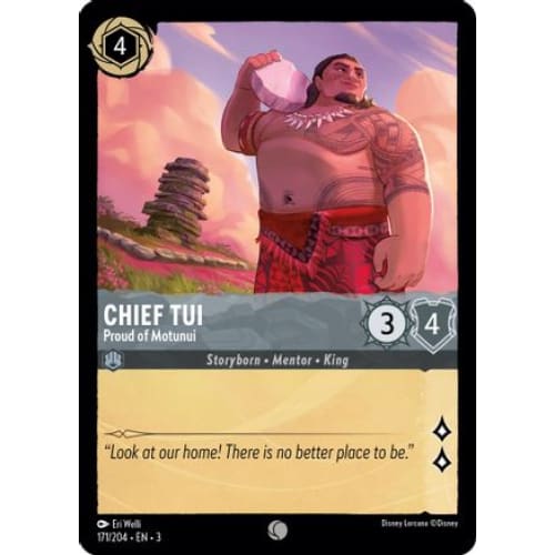 Chief Tui - Proud of Motunui (171/204) - Into the Inklands