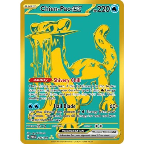Chien-Pao ex (242) Hyper Rare Holofoil - Single