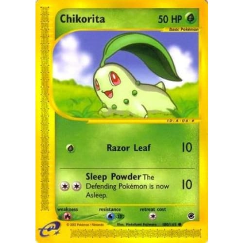 Chikorita (100/165) Common Reverse Holofoil - Single