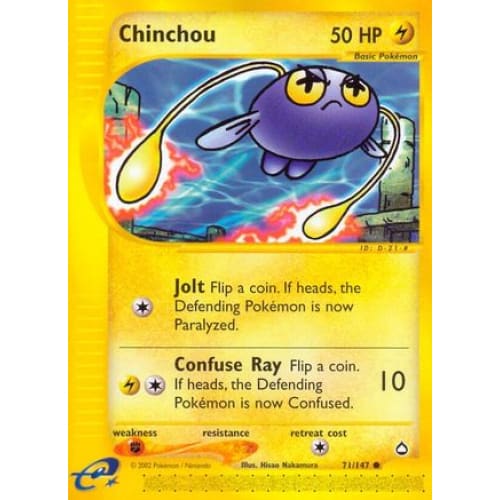 Chinchou (071/147) Common Reverse Holofoil - Single