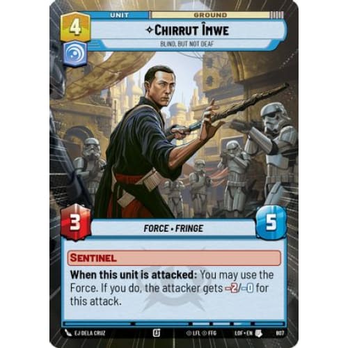 Chirrut Imwe - Blind but not Deaf (Hyperspace Foil) (807)