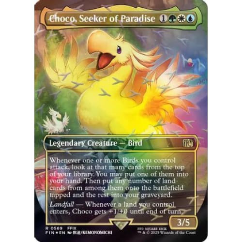 Choco Seeker of Paradise (Borderless) (Chocobo Track Foil)