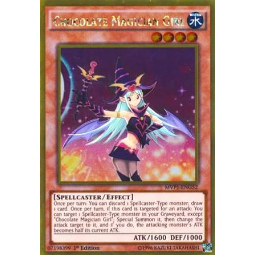 Chocolate Magician Girl (MVP1-ENG52) Gold Rare 1st Edition