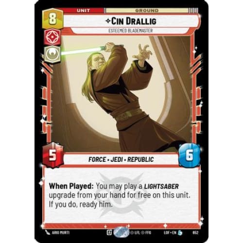 Cin Drallig - Esteemed Blademaster (Foil) (652) Foil