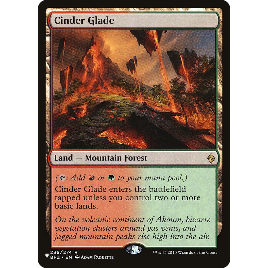 Cinder Glade (PLST-BFZ-235) - Single