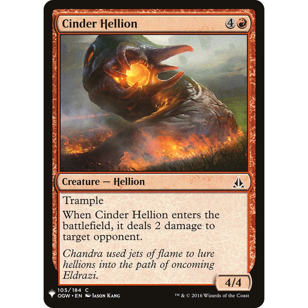 Cinder Hellion (PLST-OGW-105) - Single