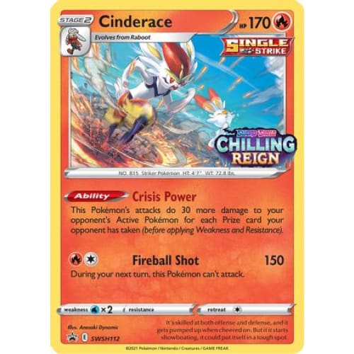 Cinderace (SWSH112) Promo Holofoil - Single