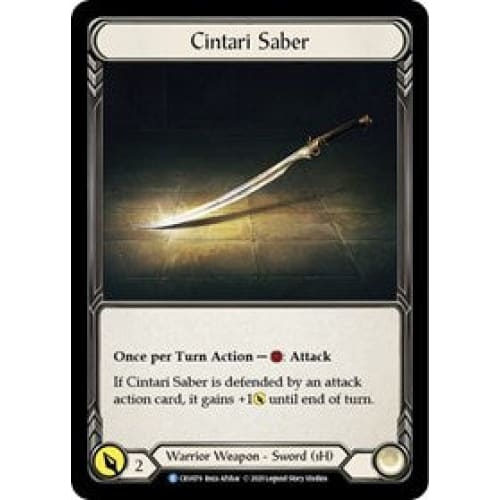 Cintari Saber (CRUCIBLE OF WAR) 1st Edition Cold Foil