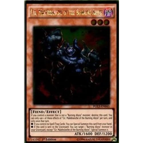 Cir Malebranche of the Burning Abyss (PGL3-EN045) Gold Rare