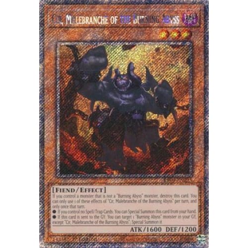 Cir Malebranche of the Burning Abyss (Platinum Secret Rare)