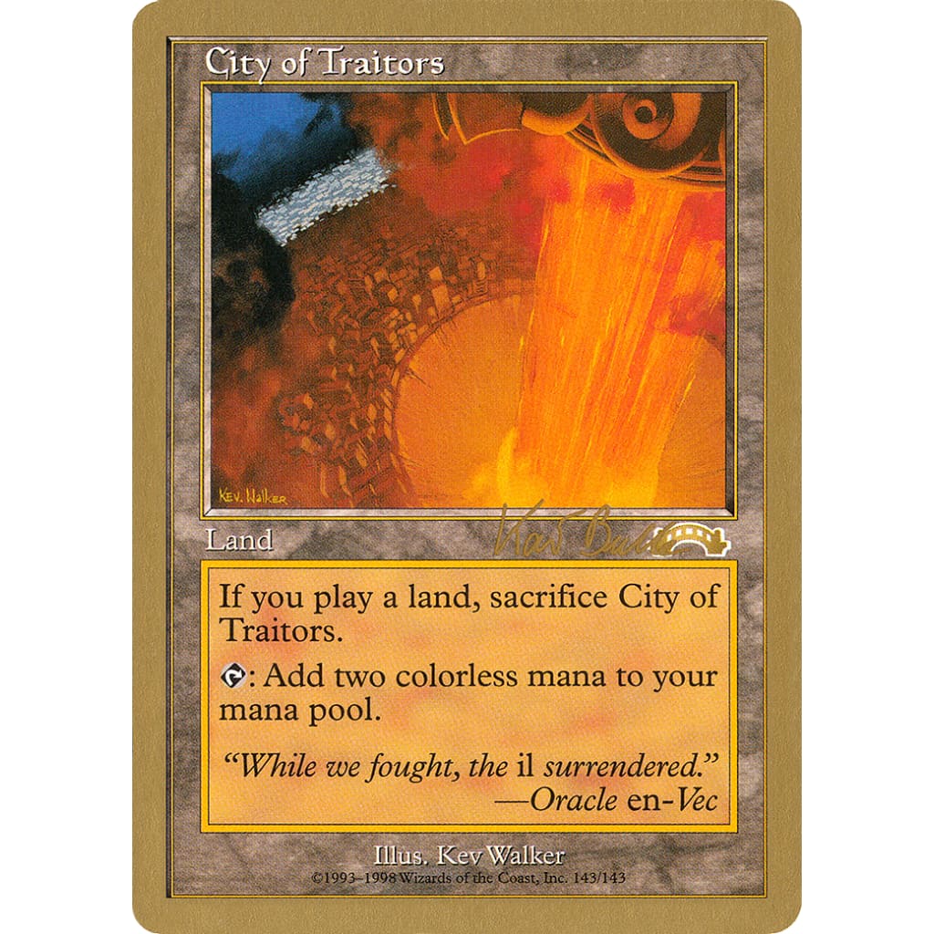 City of Traitors (WC99-KB143A) - Single