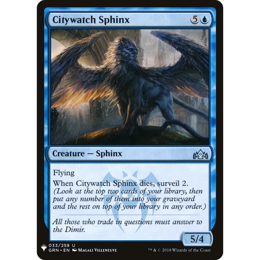Citywatch Sphinx (PLST-GRN-33) - Single