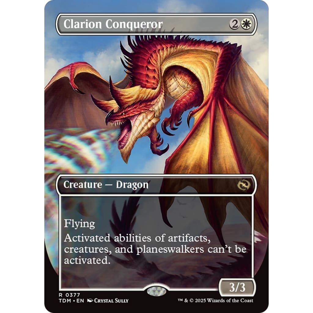 Clarion Conqueror // (TDM-377) (Borderless) Foil - Single