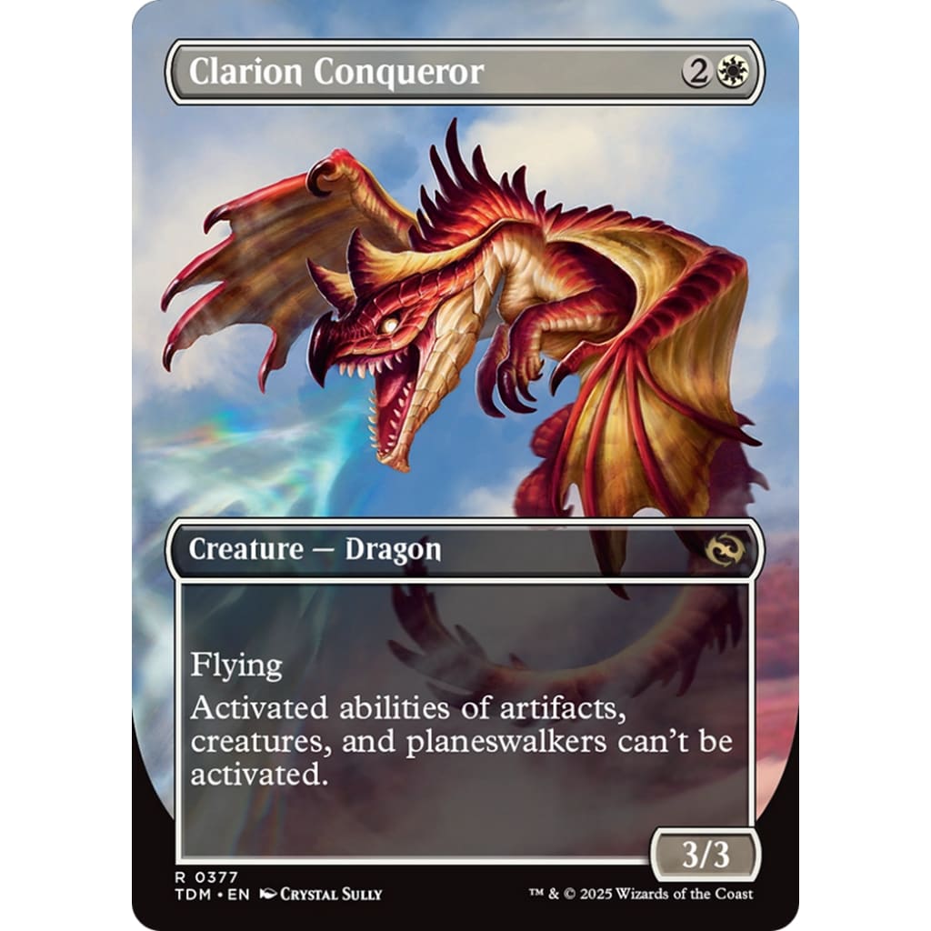 Clarion Conqueror // (TDM-377) (Borderless) Foil - Single