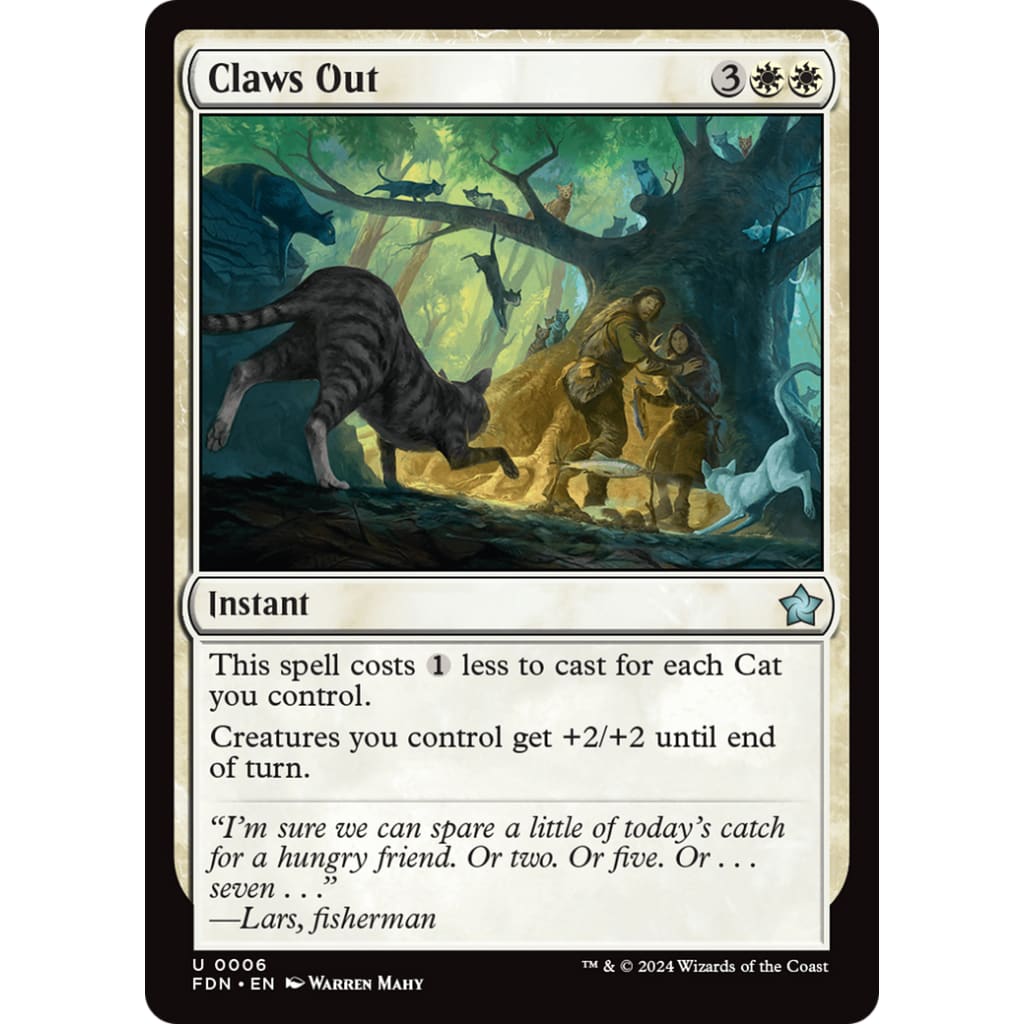 Claws Out (FDN-006) Foil - Single