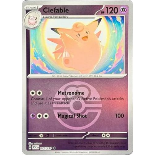 Clefable (Love Ball) (75) Uncommon Reverse Holofoil - Single