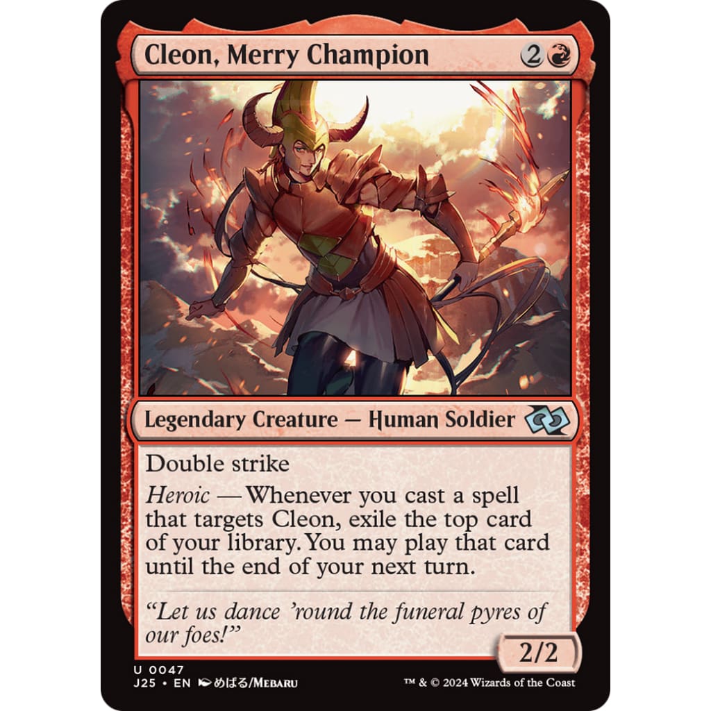 Cleon Merry Champion (J25-047) - Single