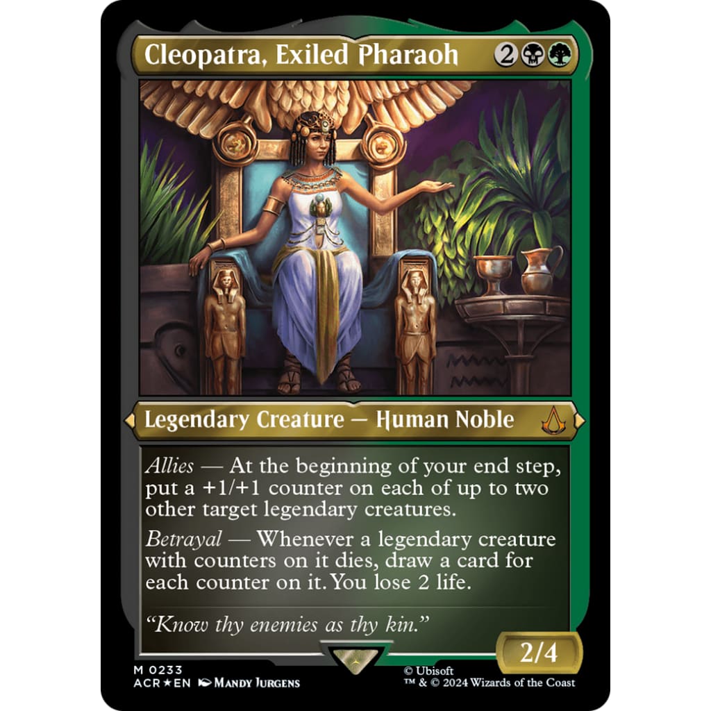 Cleopatra Exiled Pharaoh (ACR-233) Etched Foil - Single