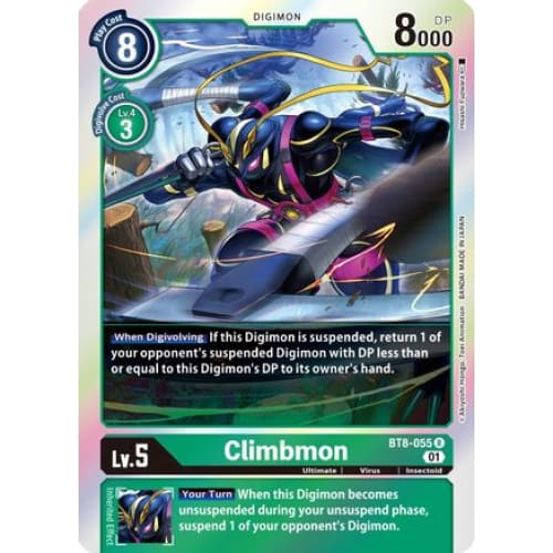 Climbmon - BT8-055 - Rare Foil - Single